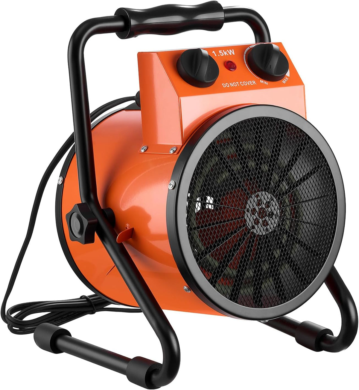 1500W GREENHOUSE HEATER Thermostat Control • 25° Adjustable • IPX4 Water Resistant