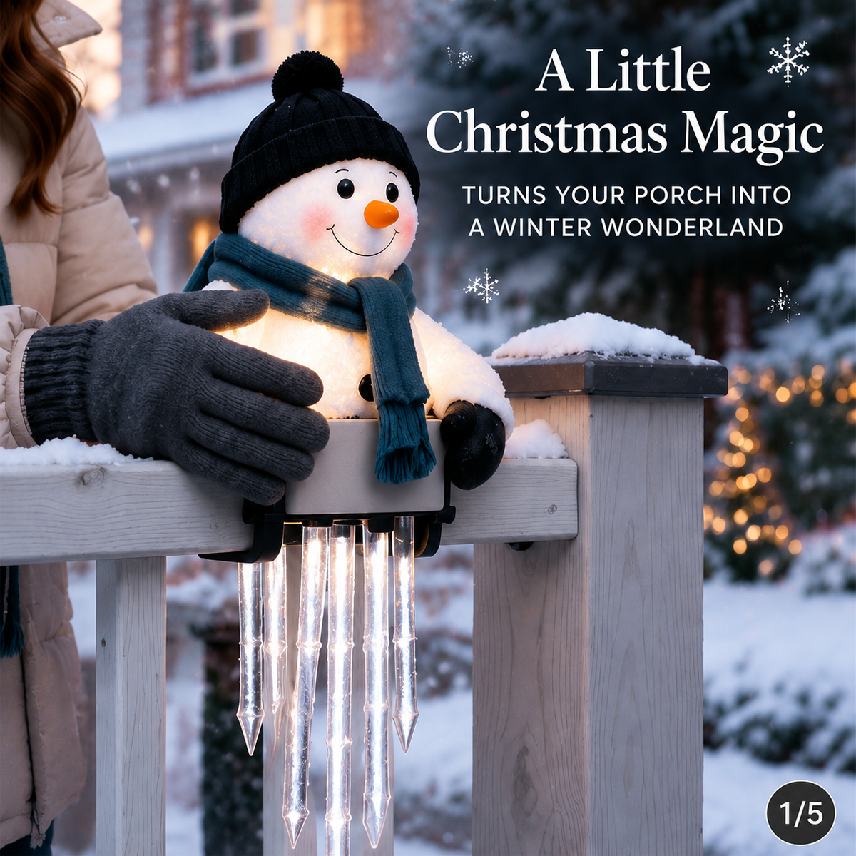 š„ Today 49% OFF - WinterGlow Snowman Icicle Light Decor