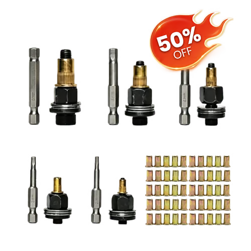 Professional Heavy-Duty Carbon Steel Rivet Nut Tool Set