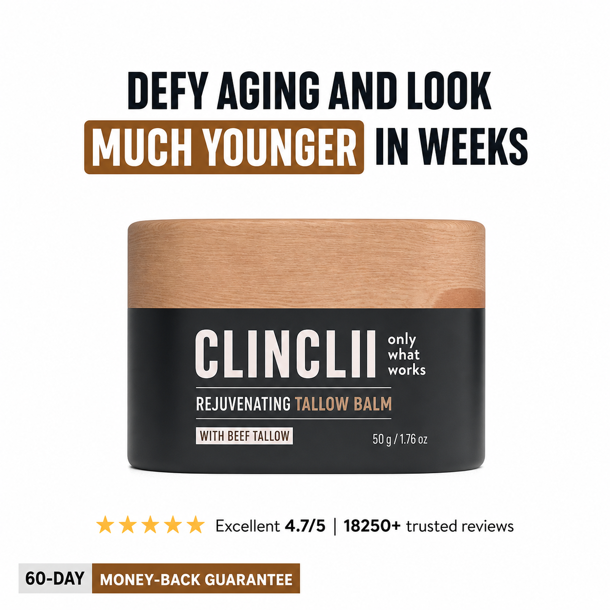 CLINCLII Rejuvenating Tallow Balm — 50 g