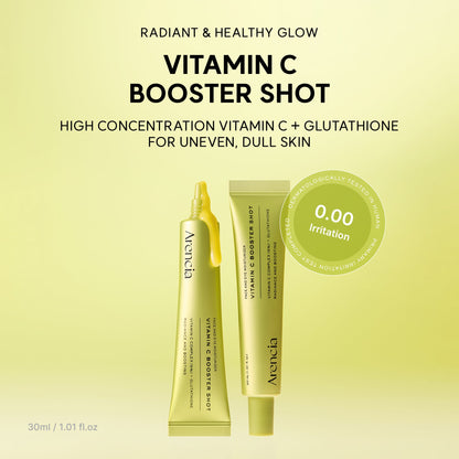 [Amazon] Vitamin C Booster Shot, Pure Vitamin C + Glutathione for Bright, Healthy Skin Glow, 1.01 fl oz