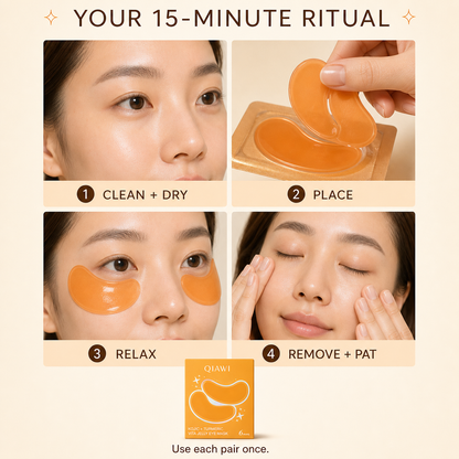 QIAWI Kojic + Turmeric Vita Jelly Eye Mask — 6 Pairs