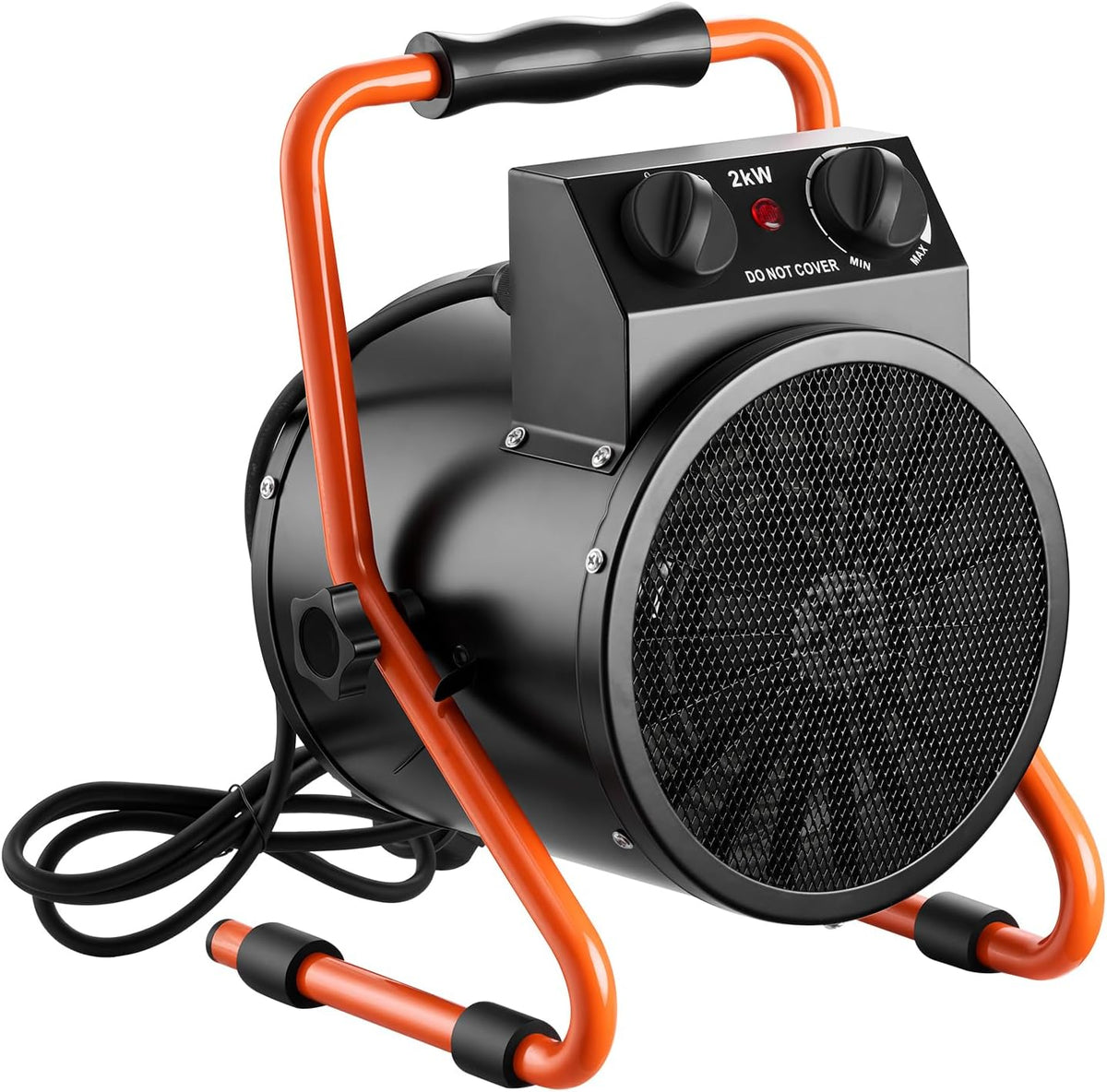 1500W GREENHOUSE HEATER Thermostat Control • 25° Adjustable • IPX4 Water Resistant