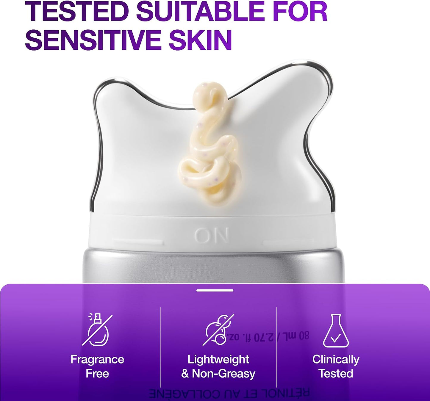 ANUA Collagen Retinol Refining Gua Sha Cream, 2.7 fl.oz | Neck Cream for Lifting & Firming, Jawline to Décolleté, Daily Moisturizer, Fine Line Care, Neck Massager, Korean Skincare