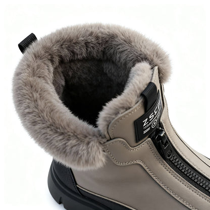 Winterlaarzen met zijrits en warme voering