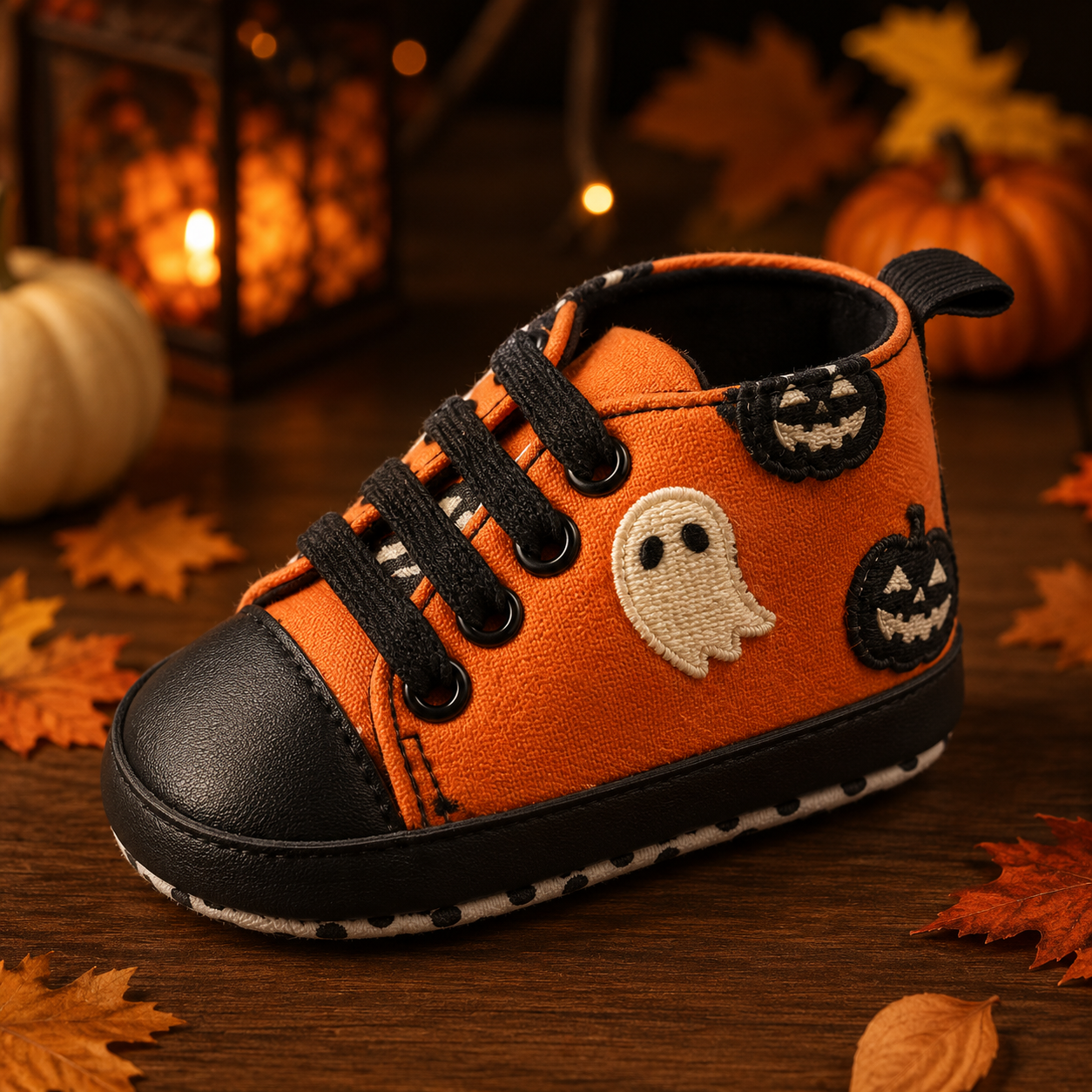 🎃 The Little Boo Halloween Embroidered Sneakers™