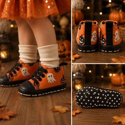 🎃 The Little Boo Halloween Embroidered Sneakers™