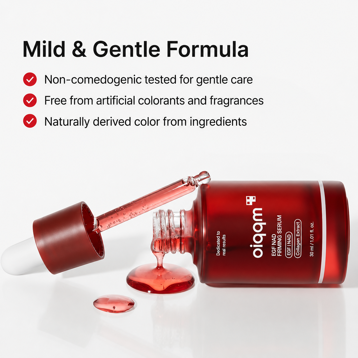 [NEW] OIQQM NAD+ EGF Power Duo | Firming Serum & Gel Mask with NAD+, EGF & Collagen Extract | Helps Improve the Look of Fine Lines, Elasticity, Firmness and Radiance | Plumping Anti-Aging Skincare Set