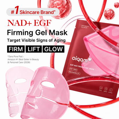 [NEW] OIQQM NAD+ EGF Power Duo | Firming Serum & Gel Mask with NAD+, EGF & Collagen Extract | Helps Improve the Look of Fine Lines, Elasticity, Firmness and Radiance | Plumping Anti-Aging Skincare Set