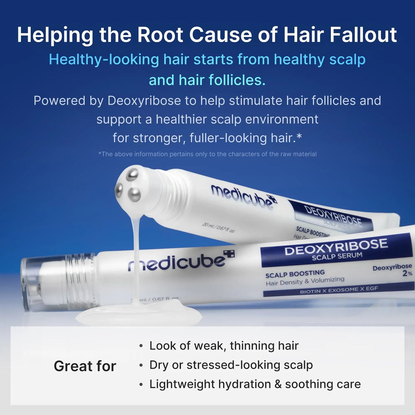 🔥LAST DAY 50% OFF - 💇‍♀️🌿Deoxyribose Scalp Serum | For Fuller-Looking Hair & Scalp Strengthening Roll-On Serum🧴✨