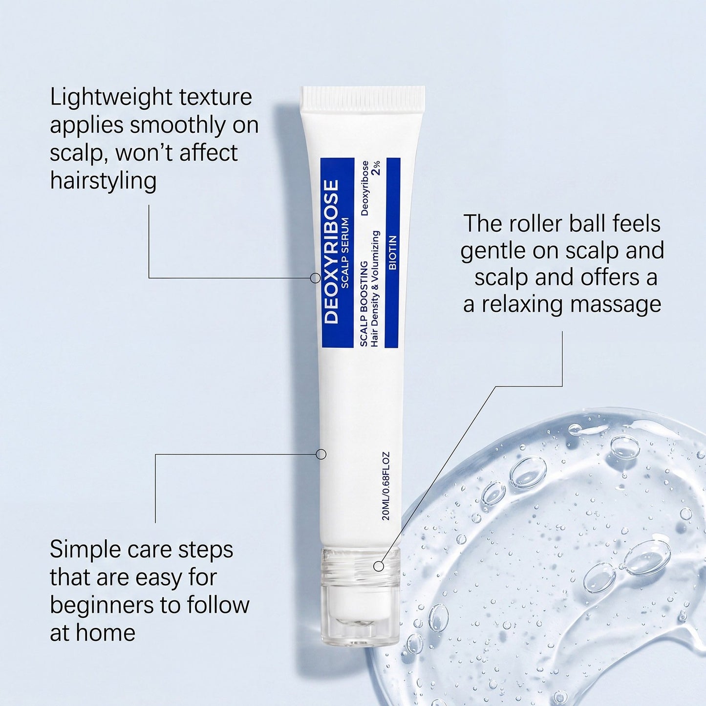 🔥LAST DAY 50% OFF - 💇‍♀️🌿Deoxyribose Scalp Serum | For Fuller-Looking Hair & Scalp Strengthening Roll-On Serum🧴✨