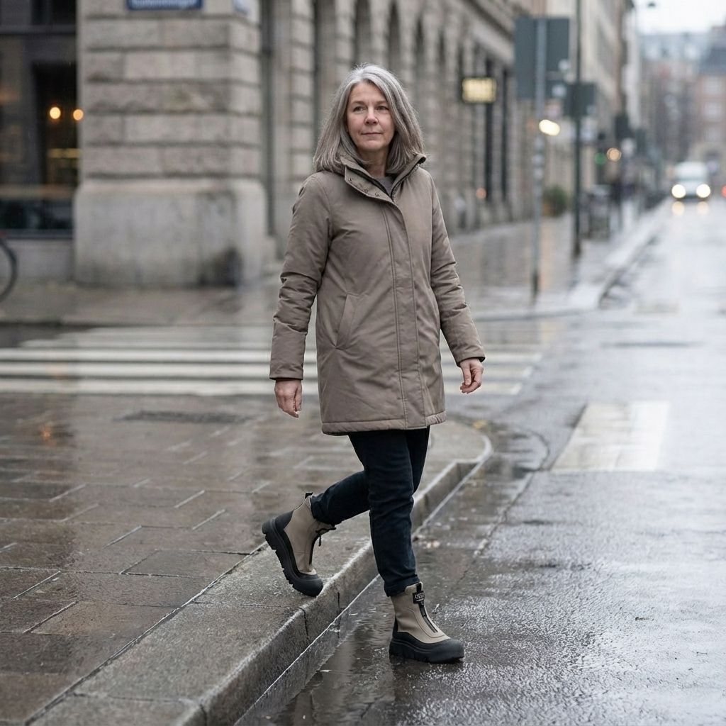 Winterlaarzen met zijrits en warme voering