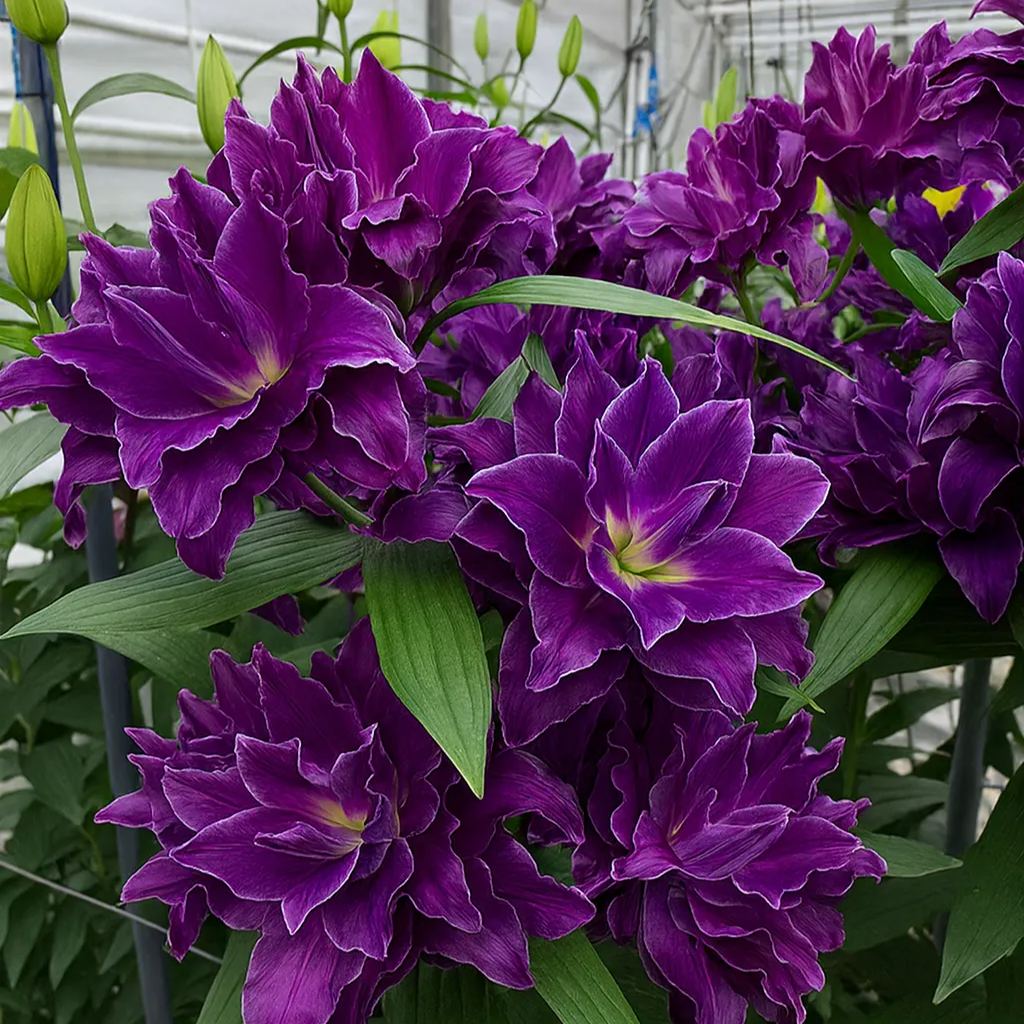 Double-petaled bicolor fragrant lily Bulbs—Fresh and Sweet