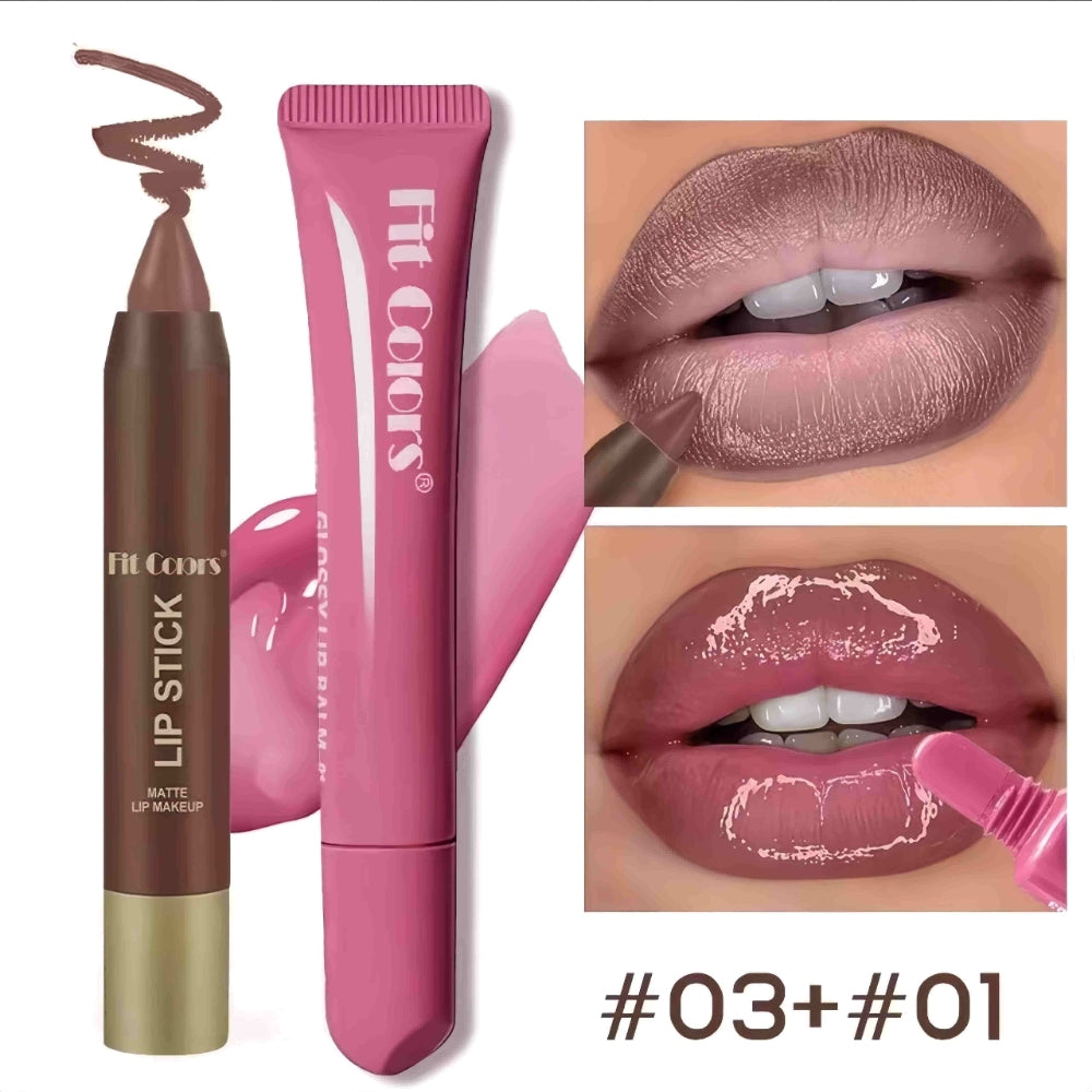 Fit Colors Matte Lip Liner & Moisturizing Lip Oil Set