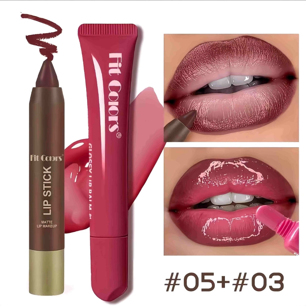 Fit Colors Matte Lip Liner & Moisturizing Lip Oil Set