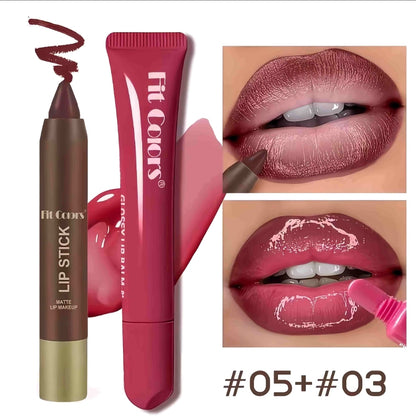 Fit Colors Matte Lip Liner & Moisturizing Lip Oil Set